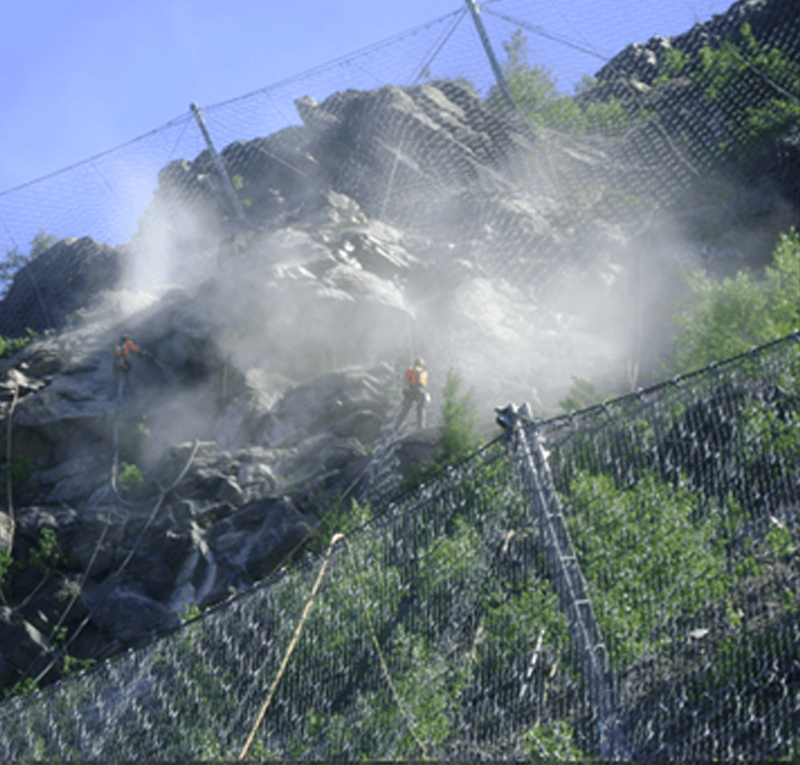 Rock Fall Protection System